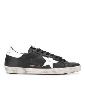 Black Golden Goose superstar low tops 36